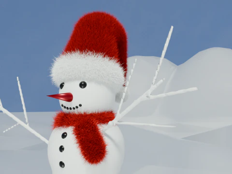 Snowman 3D Model