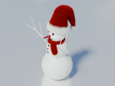 Snowman 3D Model