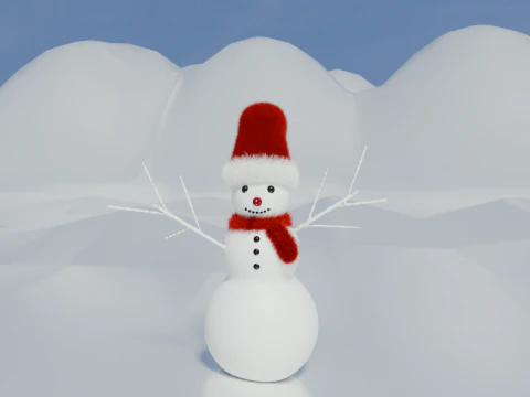 Snowman 3D Model