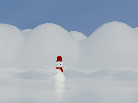 Mu&ntilde;eco de nieve Modelo 3D