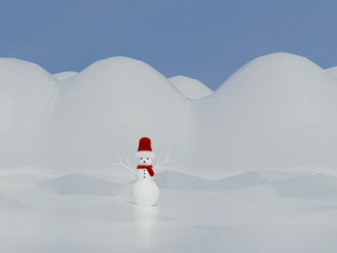 Snowman 3D Model
