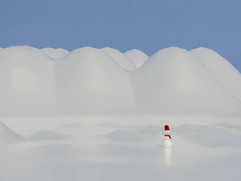 Snowman 3D Model