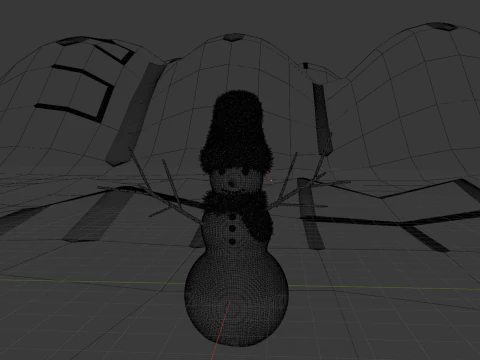 Snowman 3D Model