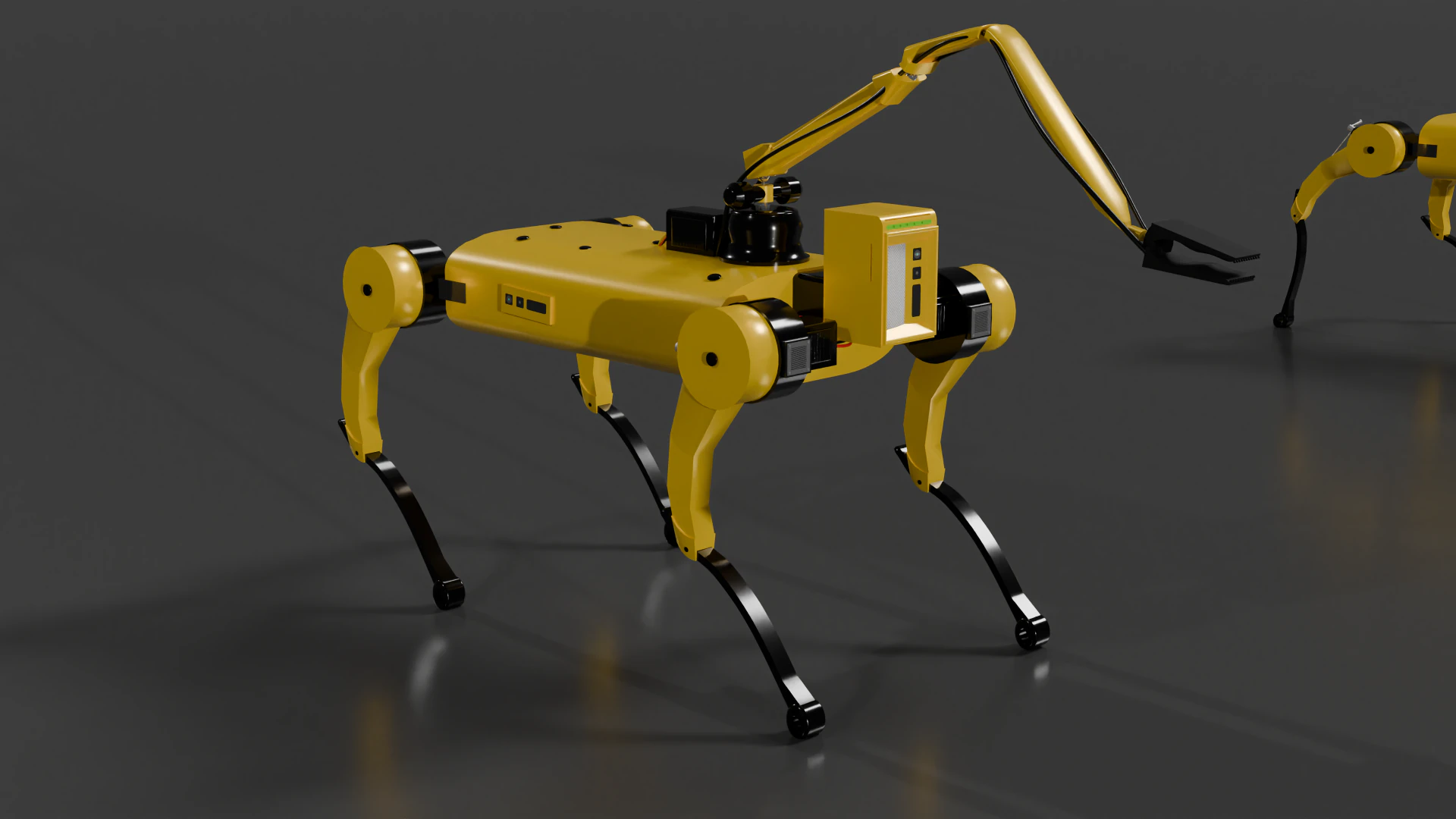 Robot 3D Model .c4d .max .obj .3ds .fbx .stl .blend 