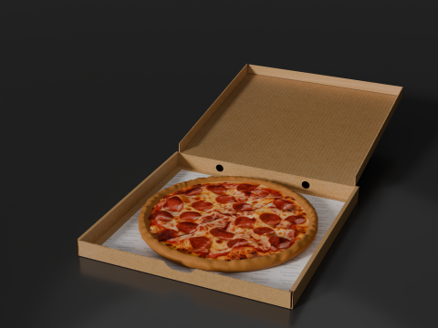Pizza 3D Modell