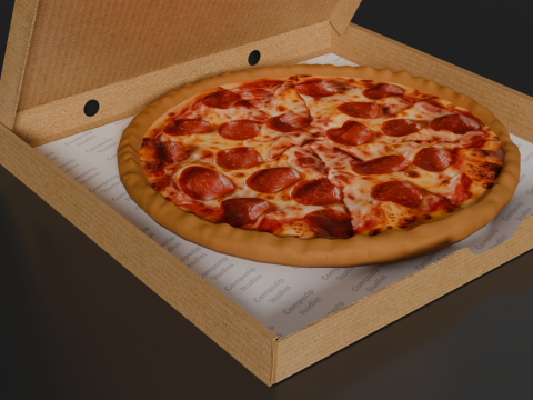 Pizza 3D Modell