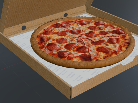 Pizza 3D Modell