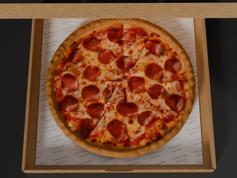 Pizza 3D Modell