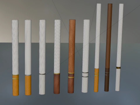 Zigarette unbenutzt 3D Modell