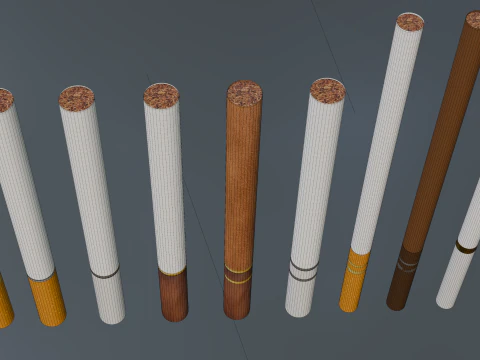 Zigarette unbenutzt 3D Modell