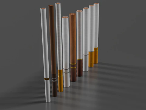 Zigarette unbenutzt 3D Modell