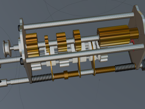 Bo&icirc;te de vitesse Modèle 3D