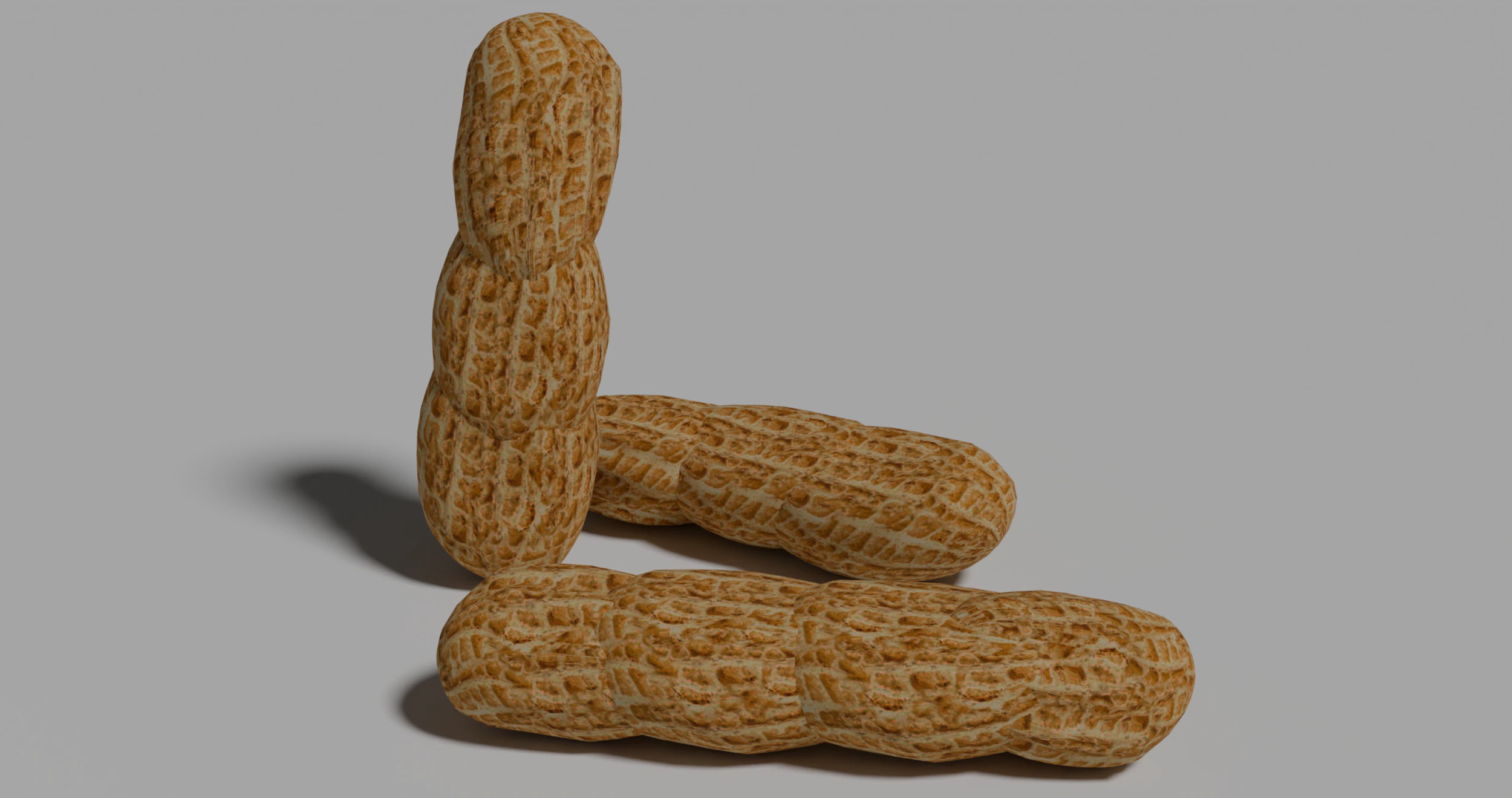 Peanut 3D Model .c4d .max .obj .3ds .fbx .stl .blend 