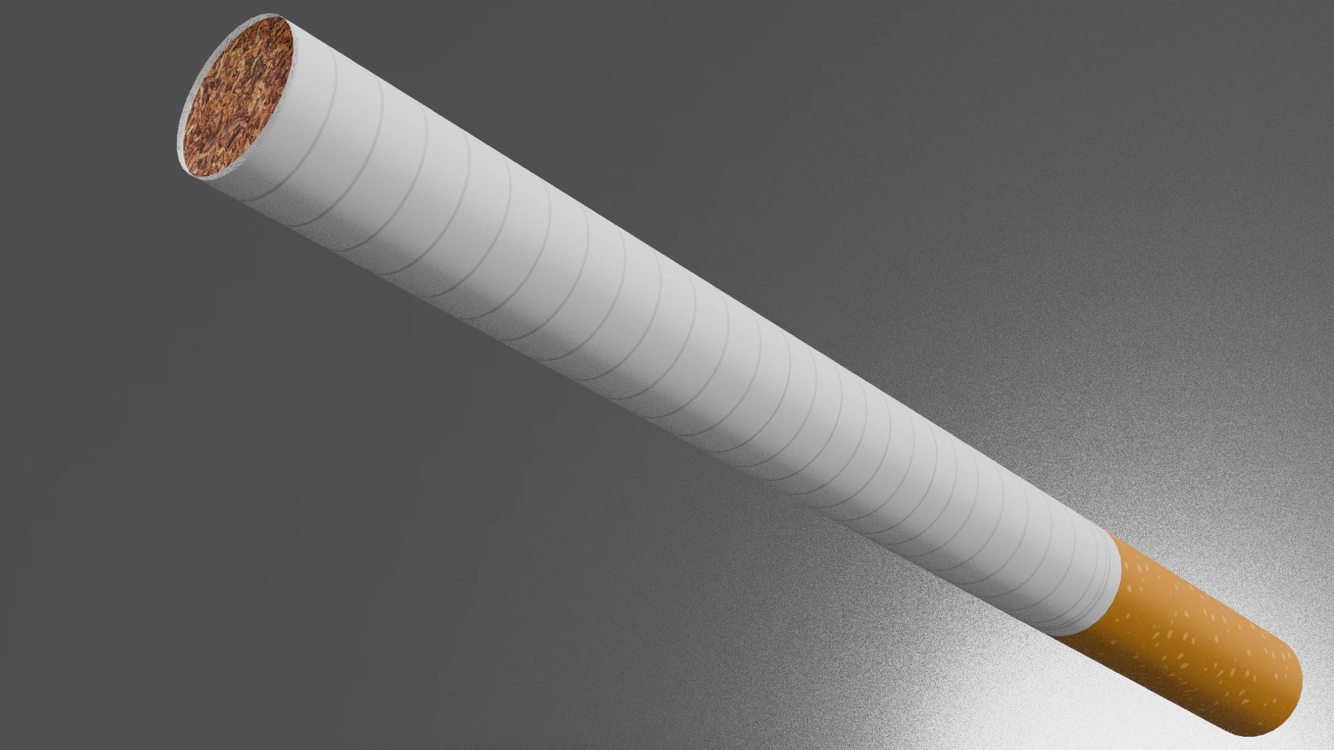 Cigarette Unused 3D Model .c4d .max .obj .3ds .fbx .stl .blend 