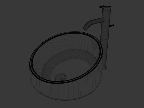 चिलमची 3D मॉडल