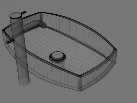 चिलमची 3D मॉडल