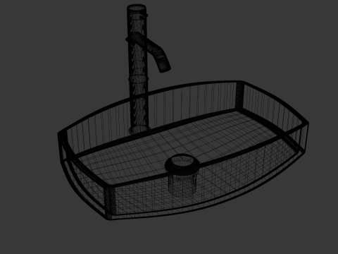 चिलमची 3D मॉडल