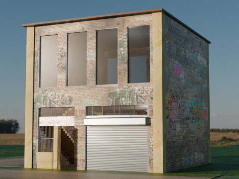 Pr&eacute;dio Antigo Modelo 3D