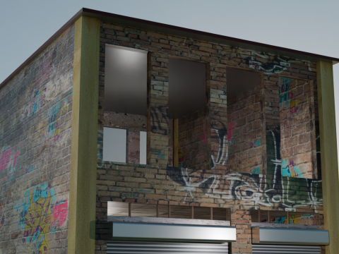 Pr&eacute;dio Antigo Modelo 3D