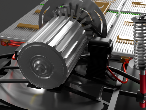 EV Car Chassis 3D Model
