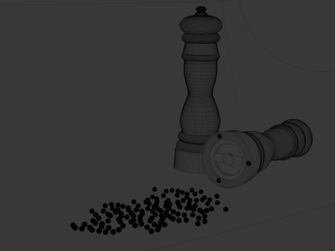 काली मिर्च का कारख़ाना 3D मॉडल