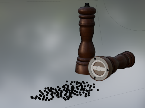 काली मिर्च का कारख़ाना 3D मॉडल