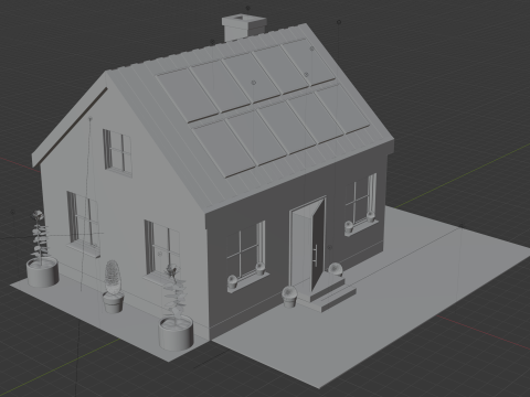 झोपड़ी 3D मॉडल