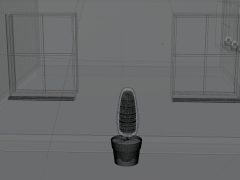 झोपड़ी 3D मॉडल