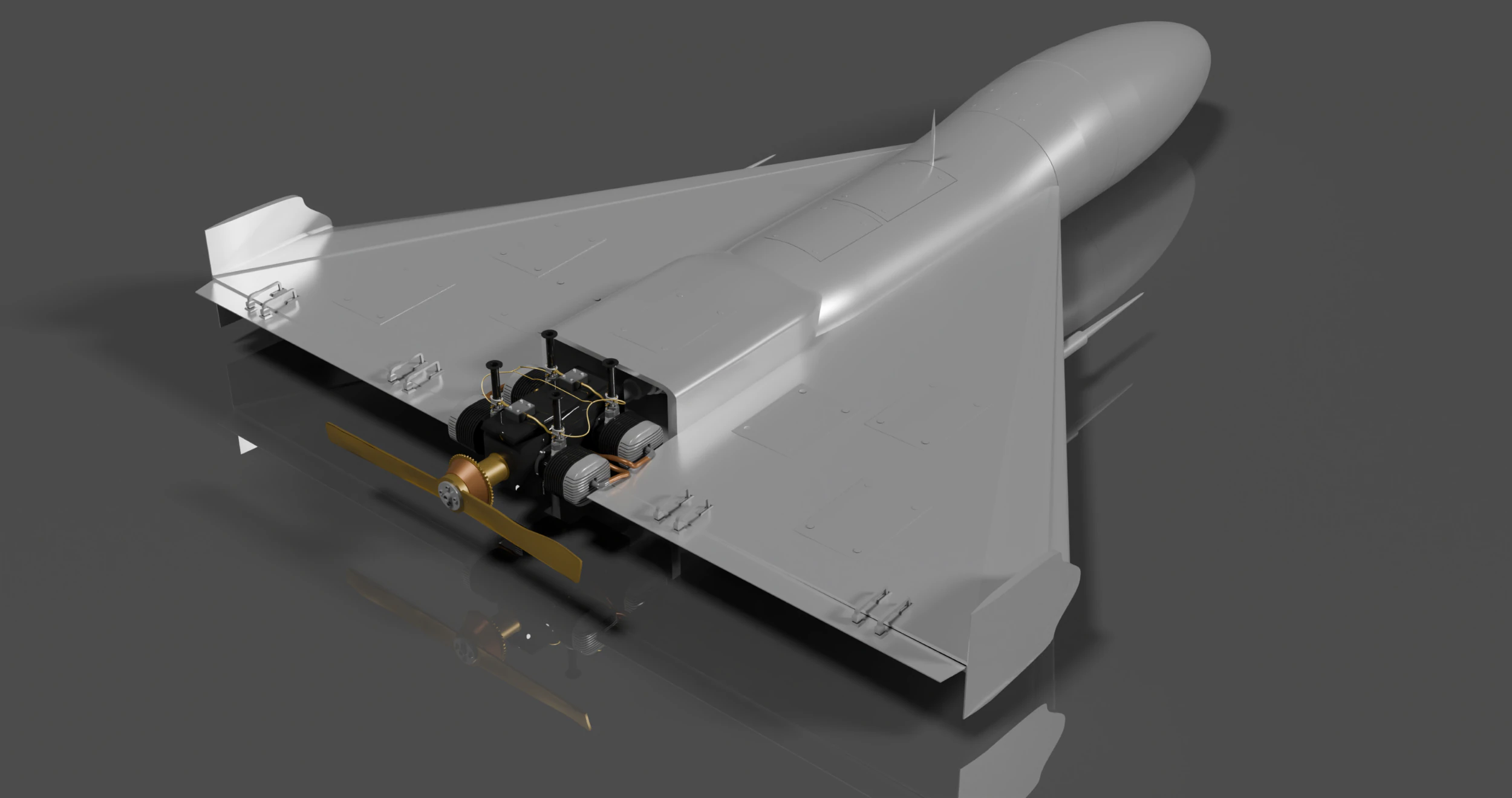 Drone Modello 3D .c4d .max .obj .3ds .fbx .stl .blend 