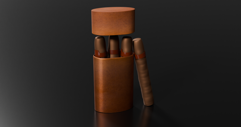 सिगार 3D मॉडल .c4d .max .obj .3ds .fbx .stl .blend 