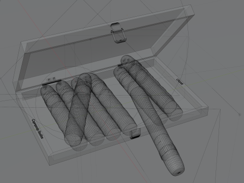 Коробка для сигар 3D Модель