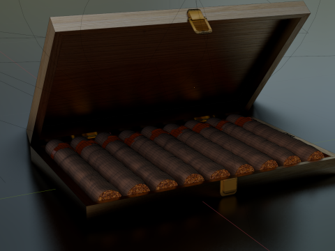 Коробка для сигар 3D Модель