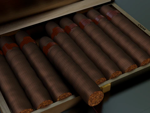 Cigar Box 3D Model