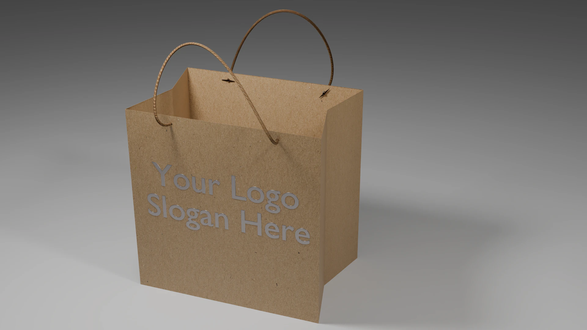Paper Bag 3D Model .c4d .max .obj .3ds .fbx .stl .blend 