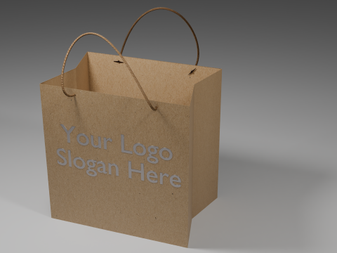 Паперовий мішок 3D Модель