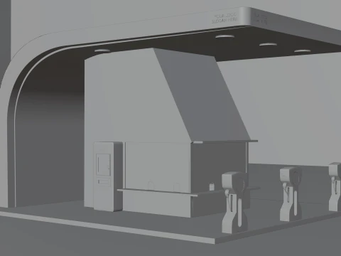 Stazione di ricarica Modello 3D