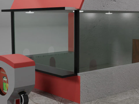 Stazione di ricarica Modello 3D