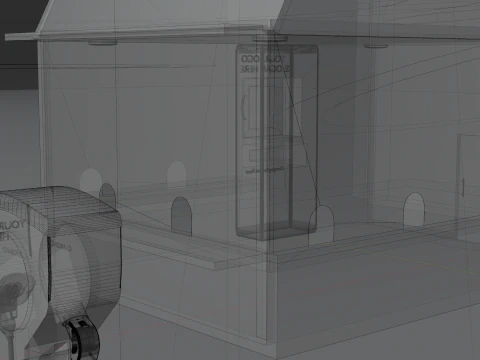 Stazione di ricarica Modello 3D