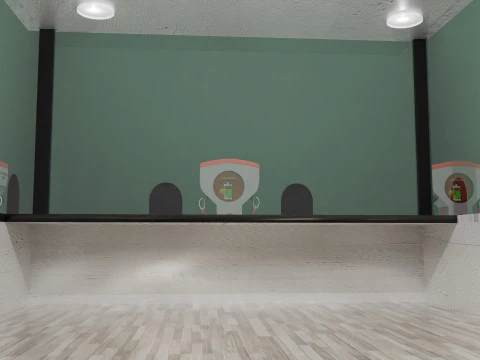 Stazione di ricarica Modello 3D