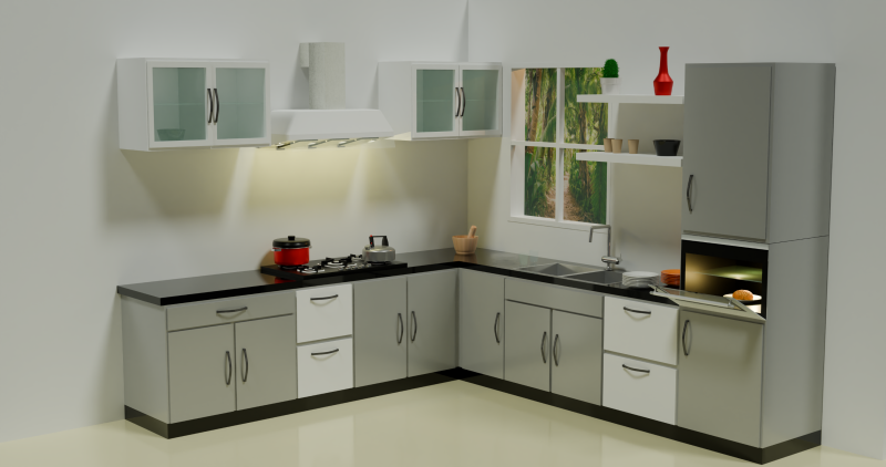 Interior de la cocina Modelo 3D .c4d .max .obj .3ds .fbx .stl .blend 
