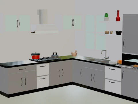 Interno della cucina Modello 3D