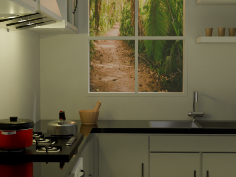 Interior de la cocina Modelo 3D