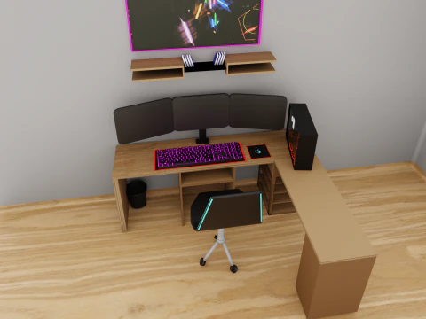 3D gaming setup 3D Model