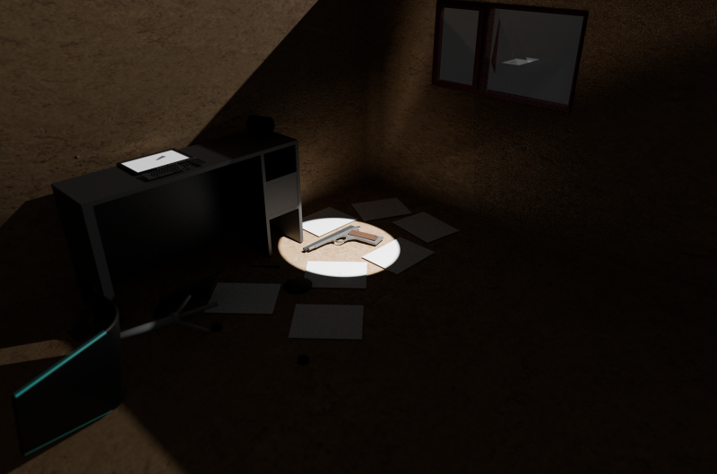 Crime Scene 3D Model .c4d .max .obj .3ds .fbx .stl .blend 