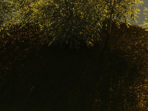 Machado do p&ocirc;r do sol Modelo 3D