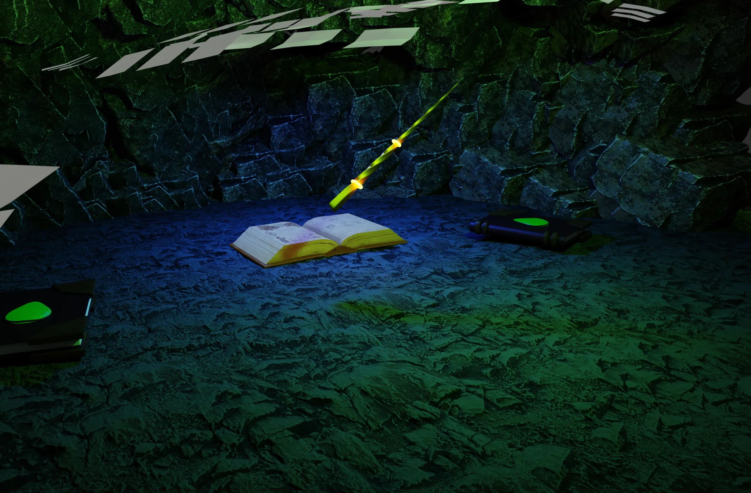 Enchanted magic wand 3D Model .c4d .max .obj .3ds .fbx .stl .blend 