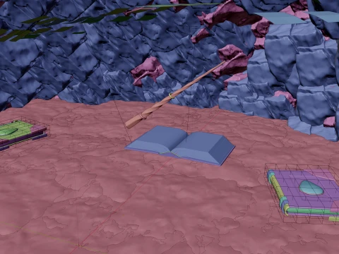 Enchanted magic wand 3D Model
