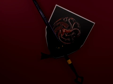 Dark Sister Sword 3D Model
