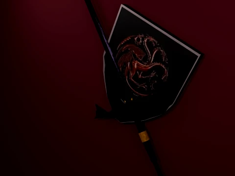Dark Sister Sword 3D Model