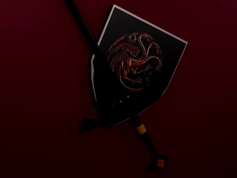 Dark Sister Sword 3D Model